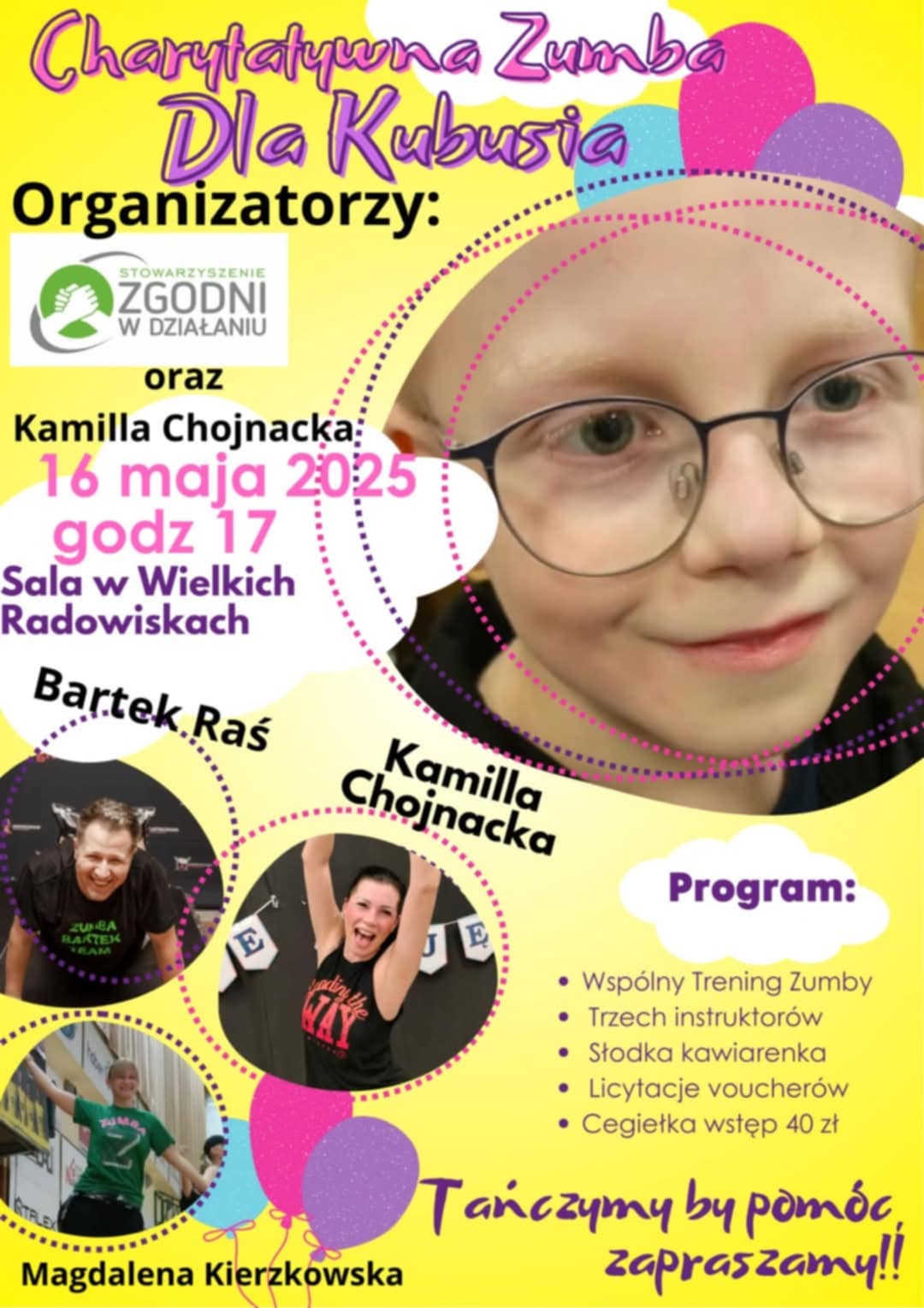 Charytatywna Zumba dla Kubusia