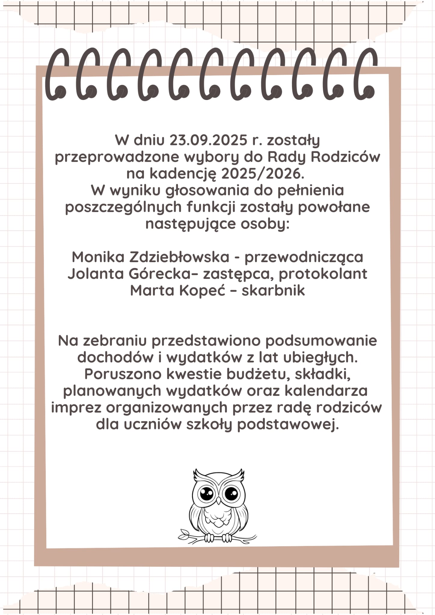 Zebranie Rady Rodziców