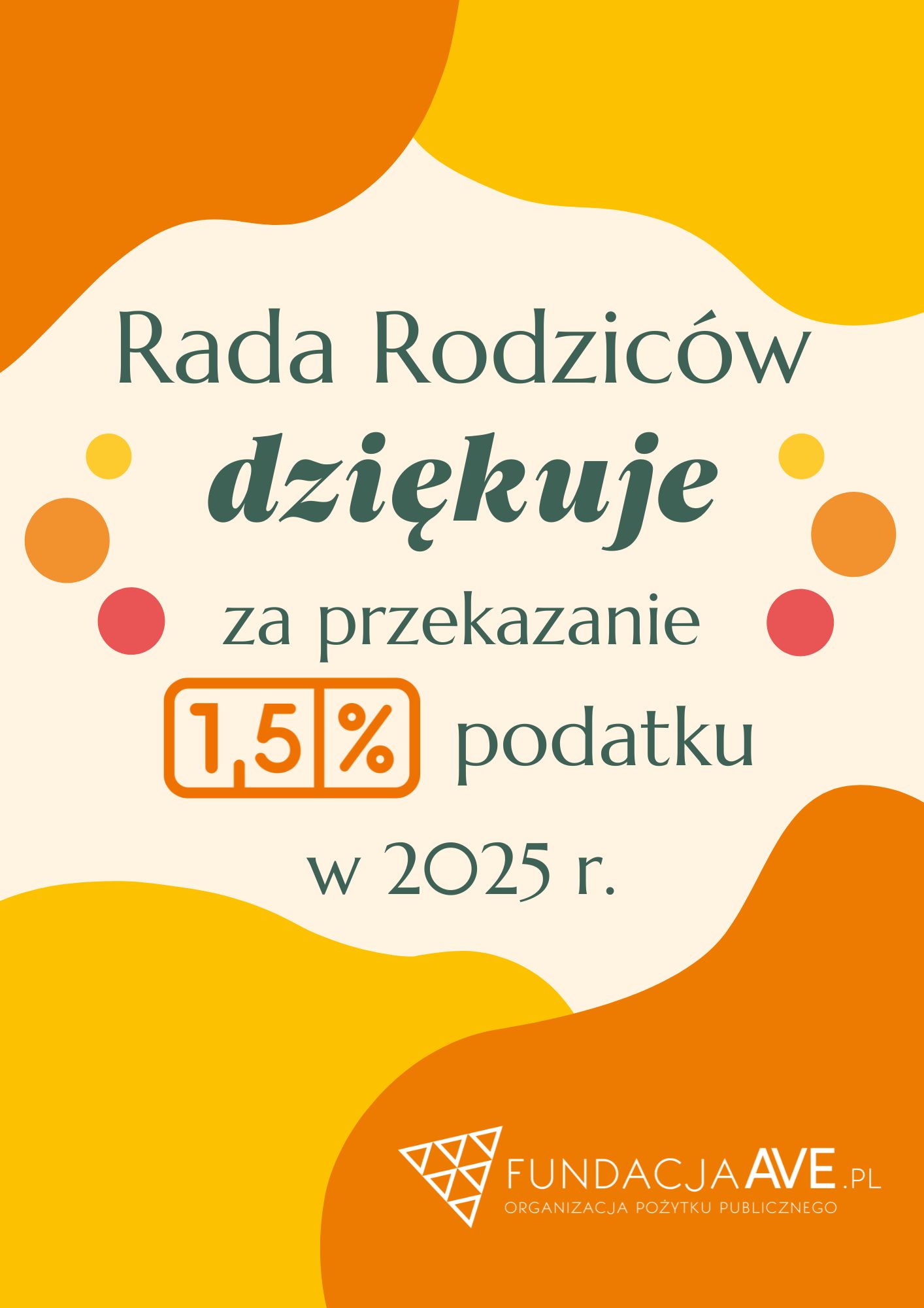 1,5% – Dziękujemy